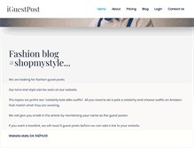 Tablet Screenshot of iguestpost.com